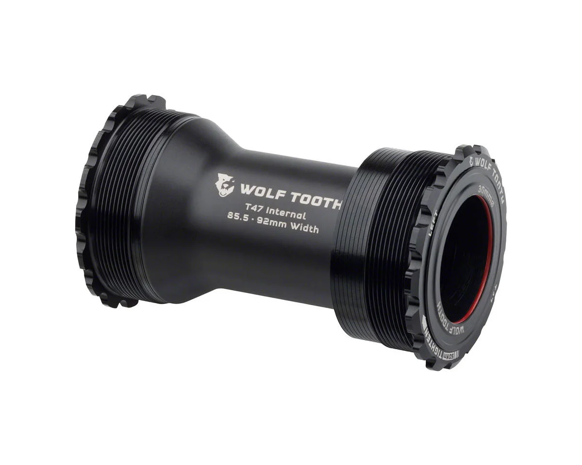 Wolf Tooth Components T47 Internal Bottom Bracket (Black) (30mm) (85.5/92mm)